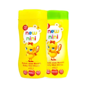 دستمال مرطوب کودک نیو بی بی مدل 2plus مجموعه 2 عددی