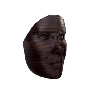 مجسمه چوبی دکوراتیه مدل هالوژن دیواری طرح روشنا