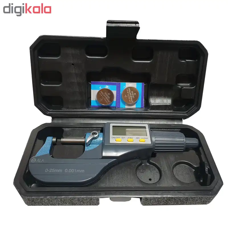 میکرومتر دیجیتالی ای ال ای مدل YP025 با گستره 25-0 میلی متر