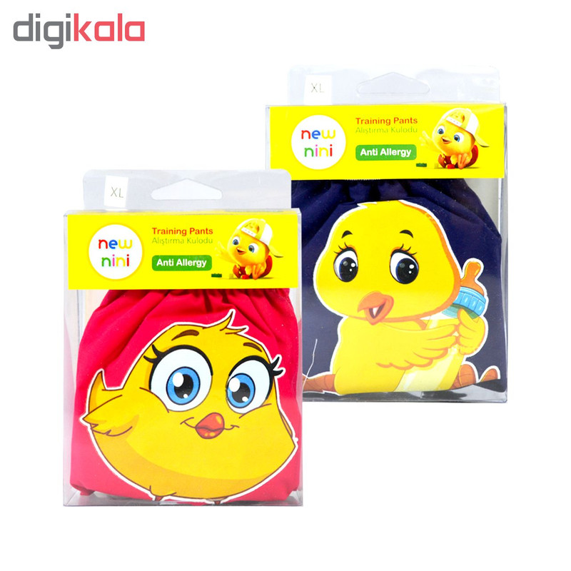 شورت آموزشی کودک نیو نی نی مدل2plus سایز xl مجموعه 2 عددی