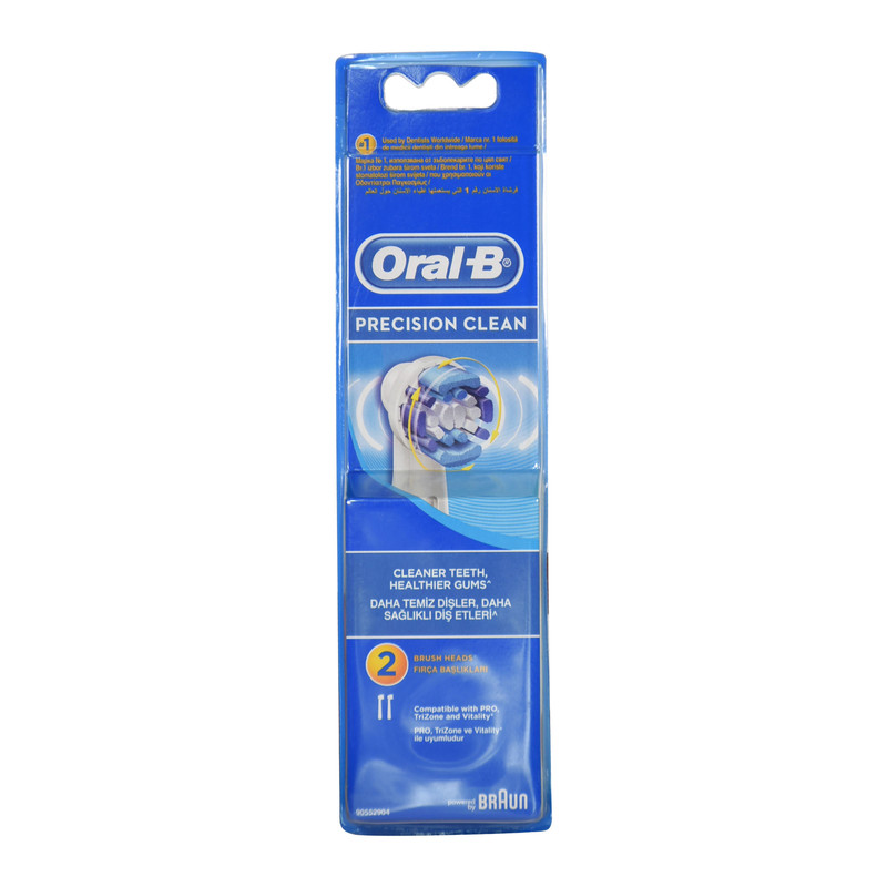 سری یدک مسواک برقی اورال-بی مدل PRECISION CLEAN بسته 2 عددی