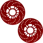 صفحه پشت رینگ خودرو مدل 53X1 سایز 1.1 اینچ بسته دو عددی