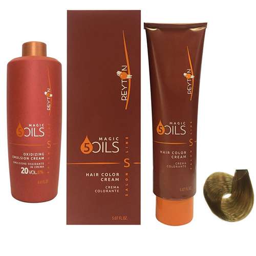 رنگ مو ریتون شماره 10 حجم 150 میلی لیتر رنگ بلوند پلاتینی به همراه اکسیدان مدل 20vol شش درصدی حجم 250 میلی لیتر