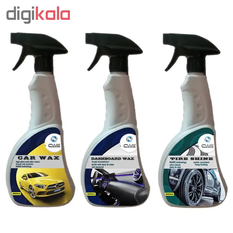 اسپری واکس خودرو سیواکس مدل cwp1 مجموعه 3 عددی