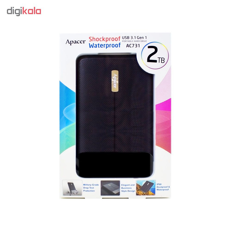 هارد اکسترنال اپیسر مدل AC731 ظرفیت دو ترابایت دارای رابط USB Type-A 3.1