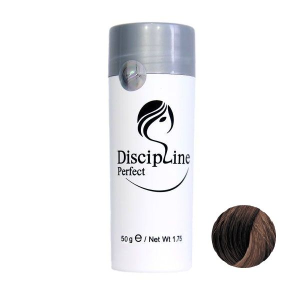 پودر پرپشت کننده مو دیسیپلین شماره 5.0 وزن 50 گرم رنگ قهوه ای متوسط -  - 1