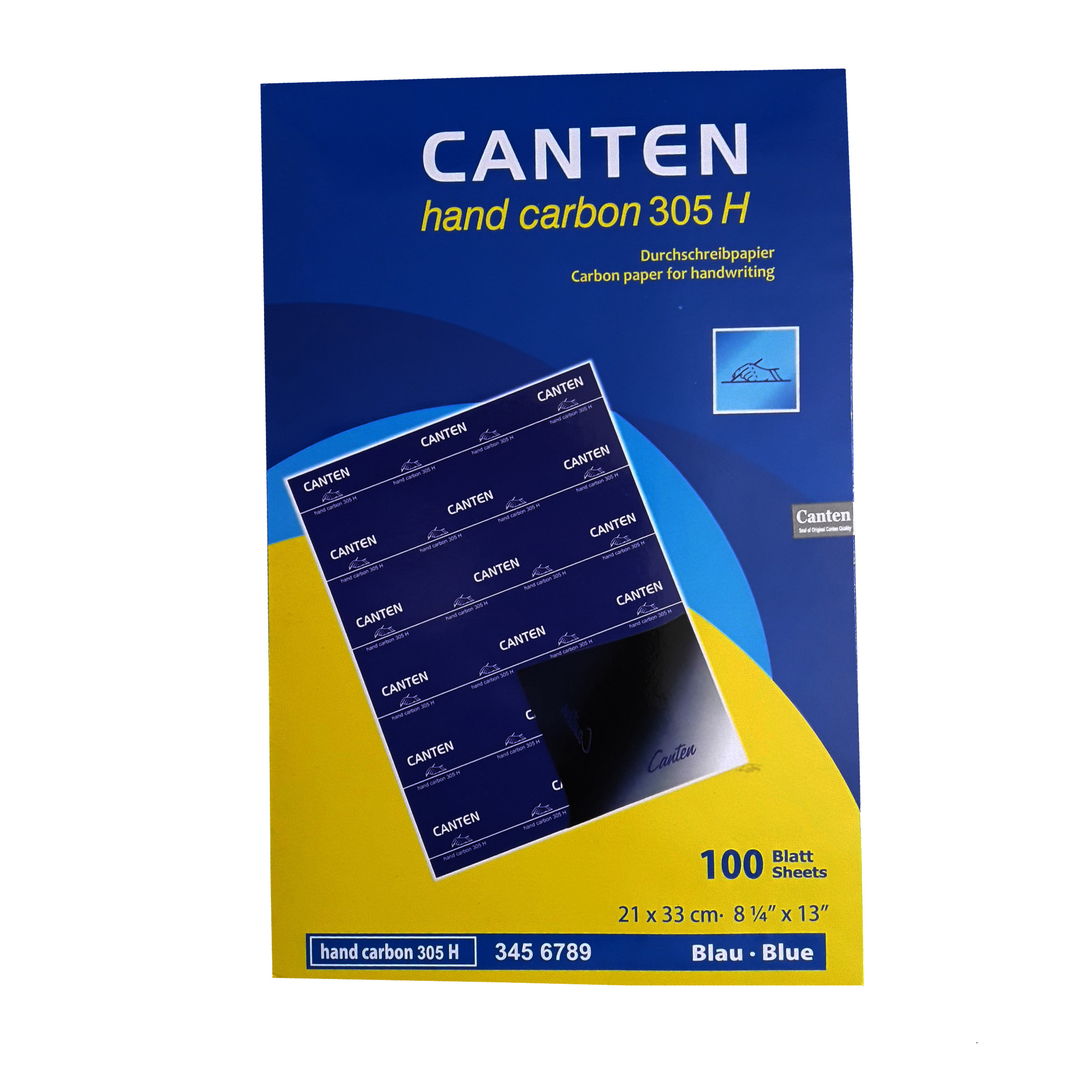 کاغذ کاربن کانتن مدل 305H سایز A4 بسته 100 عددی