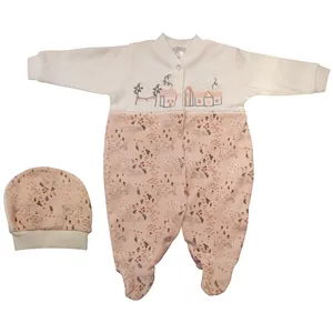 ست سرهمی و کلاه نوزادی ببلینا مدل KC08-1