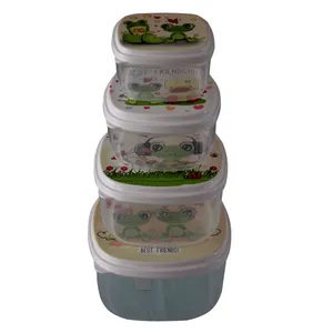 ظرف نگهدارنده طرح قورباغه مجموعه 4 عددی