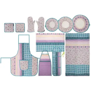 سرویس آشپزخانه 12 تکه فایپکو سری متین دوخت مدل Flower