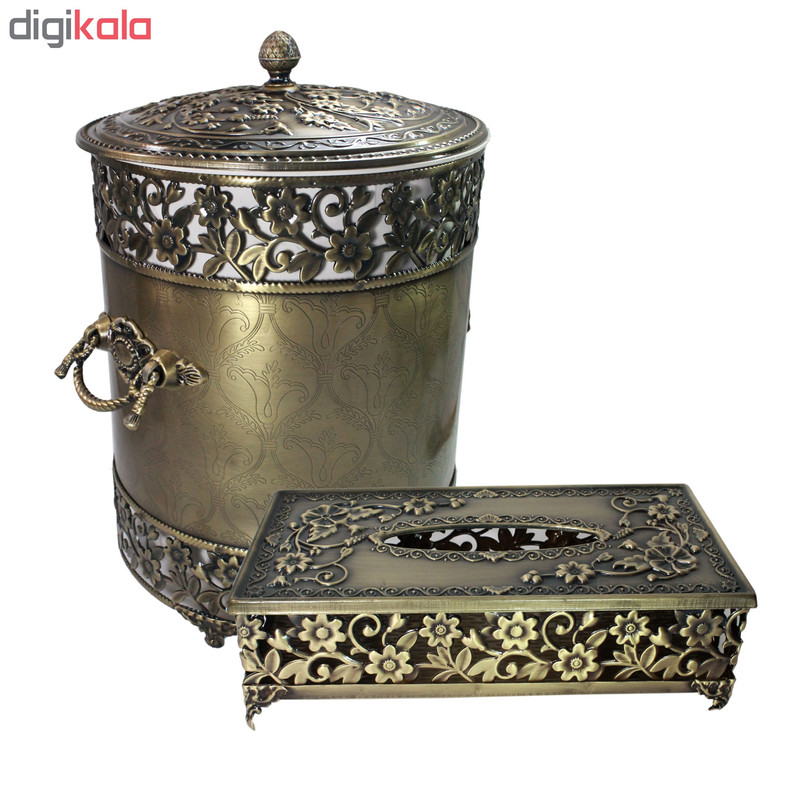 ست سطل و جا دستمال کاغذی مدل 108 ست سطل و جا دستمال کاغذی مدل 108