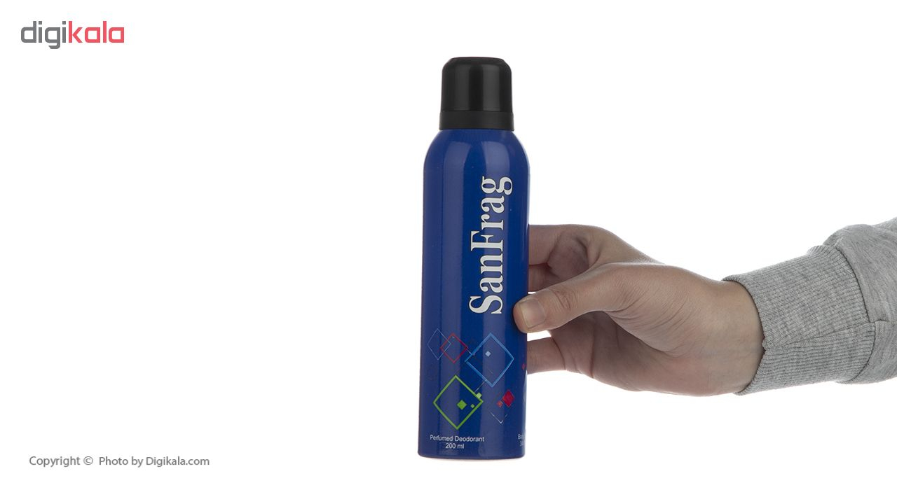 اسپری بدن مردانه سان فرگ مدل Silver Scent حجم 200 میلی لیتر