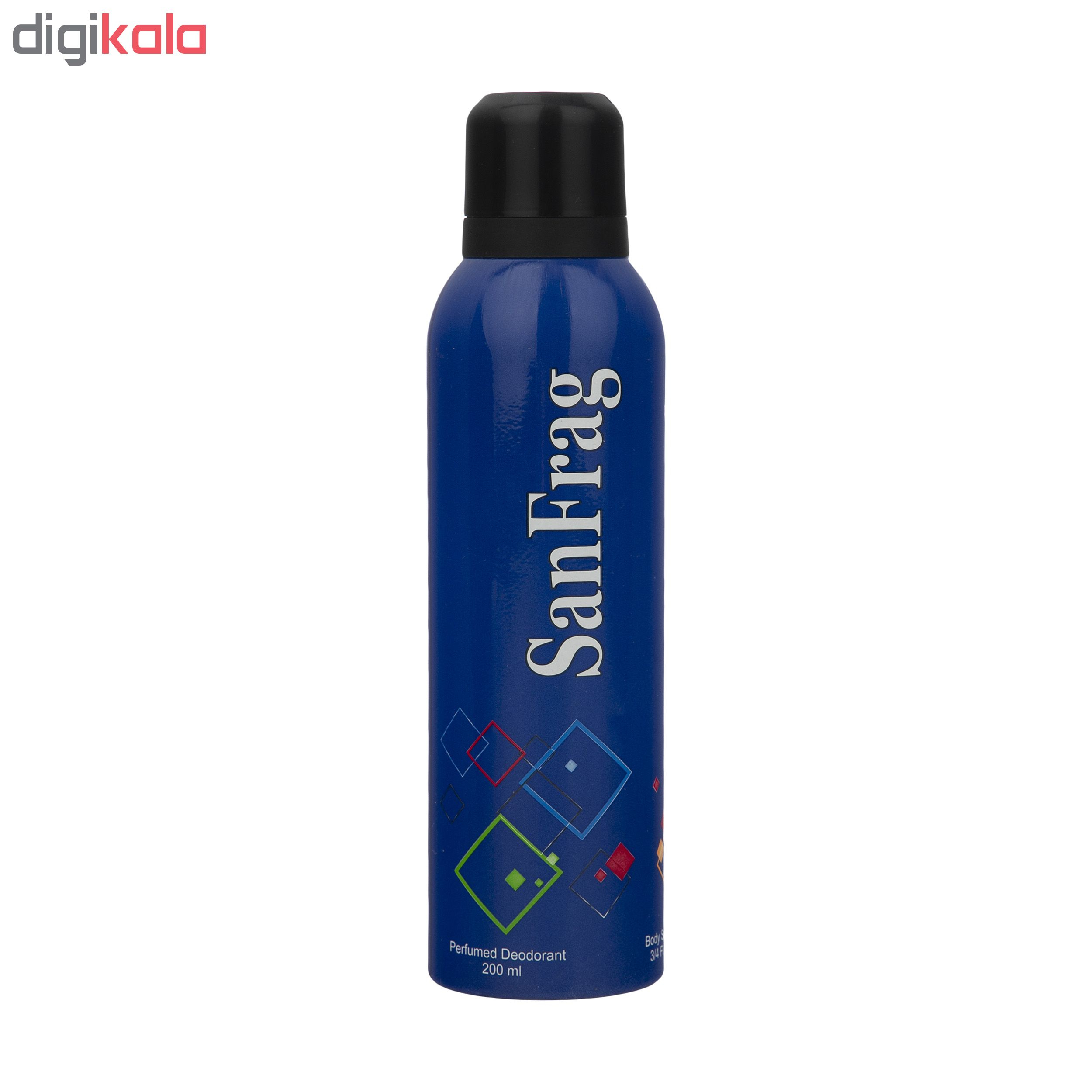 اسپری بدن مردانه سان فرگ مدل Silver Scent حجم 200 میلی لیتر