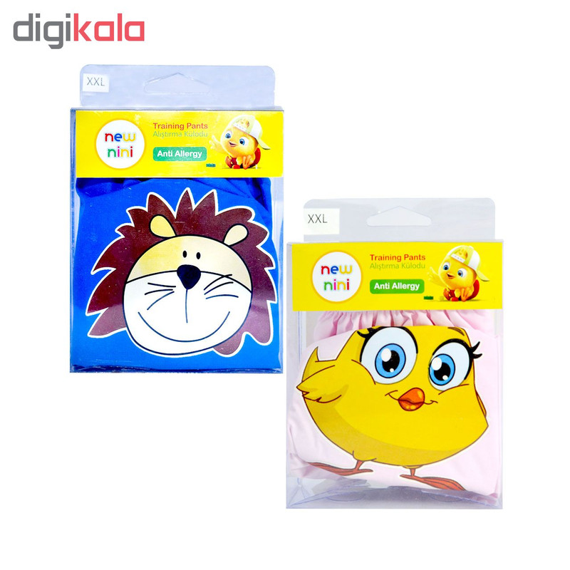 شورت آموزشی کودک نیو نی نی مدل SJ2 سایز XXL مجموعه 2 عددی
