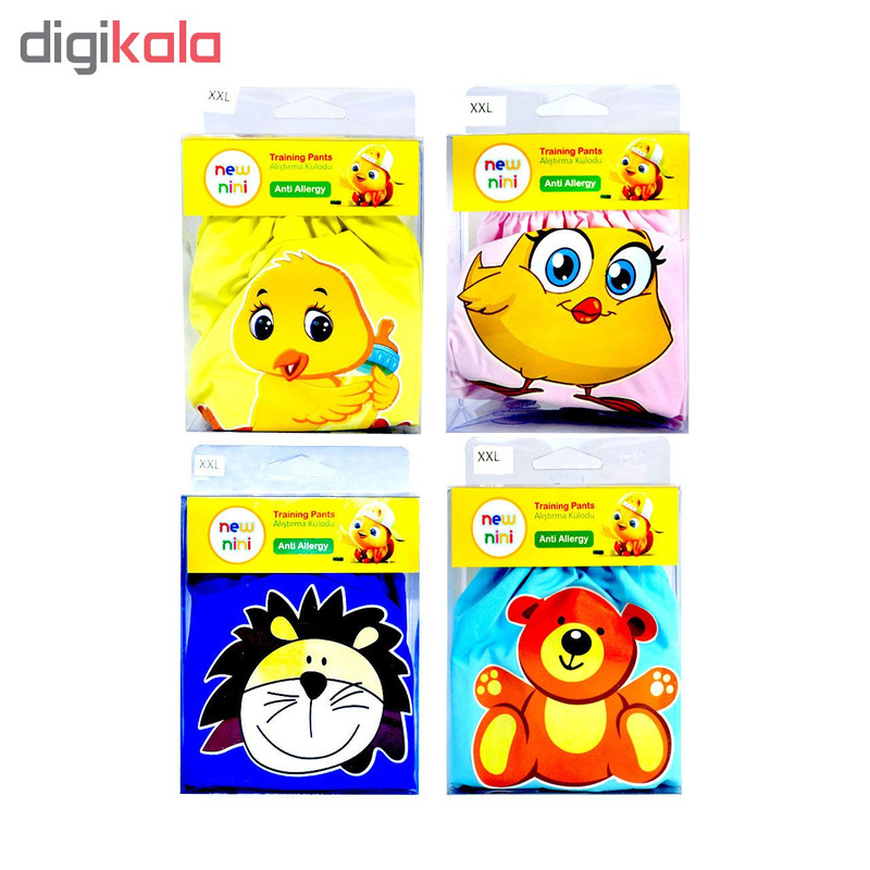 شورت آموزشی کودک نیو نی نی مدل JK5 سایز XXL مجموعه 4 عددی شورت آموزشی کودک نیو نی نی مدل JK5 سایز XXL مجموعه 4 عددی