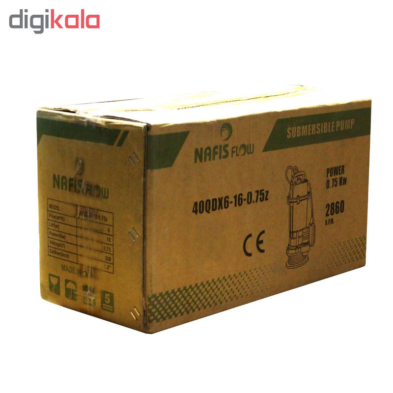 پمپ کف کش نفیس فلو مدل QDX 6-16/0.75 Z پمپ کف کش نفیس فلو مدل QDX 6-16/0.75 Z