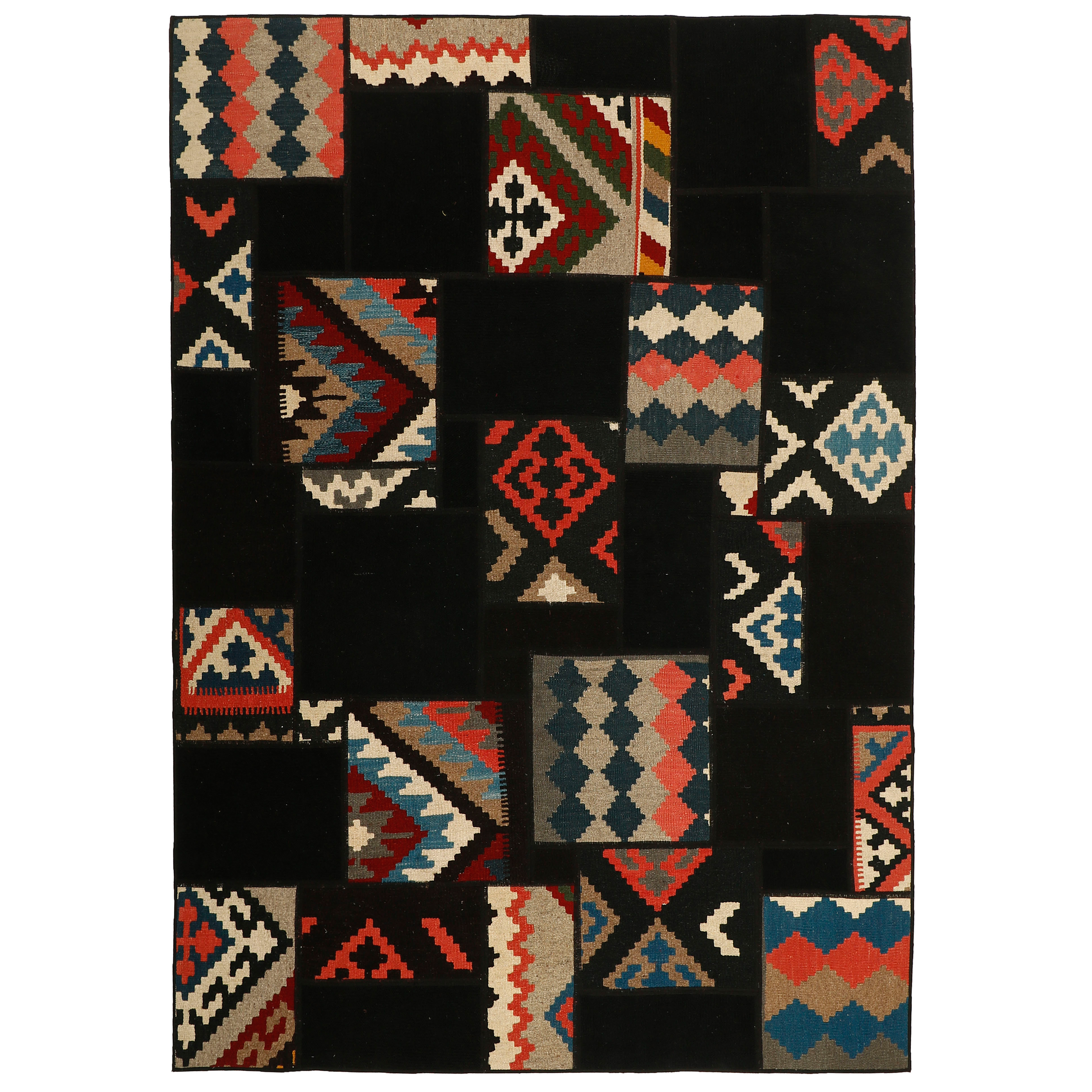 کلاژ گلیم دستبافت سه و نیم متری مدل N2 کد 508751