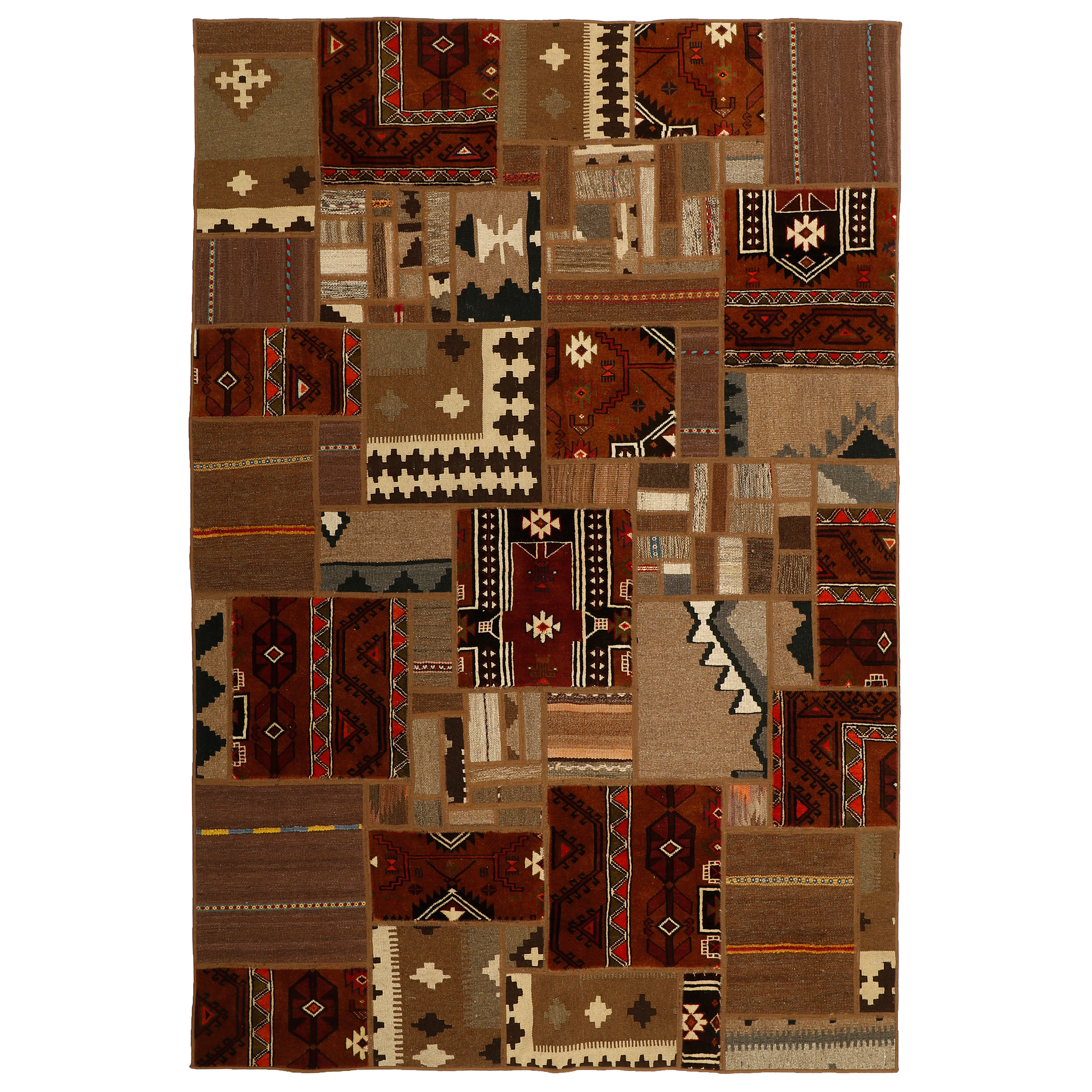 کلاژ گلیم دستبافت سه و نیم متری مدل N2 کد 508754