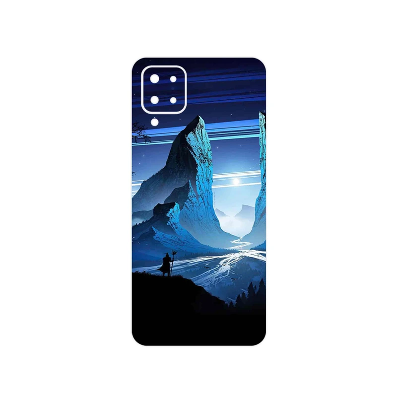 برچسب پوششی ماهوت مدل Blue Mountains Digital Art مناسب برای گوشی موبایل سامسونگ Galaxy F12