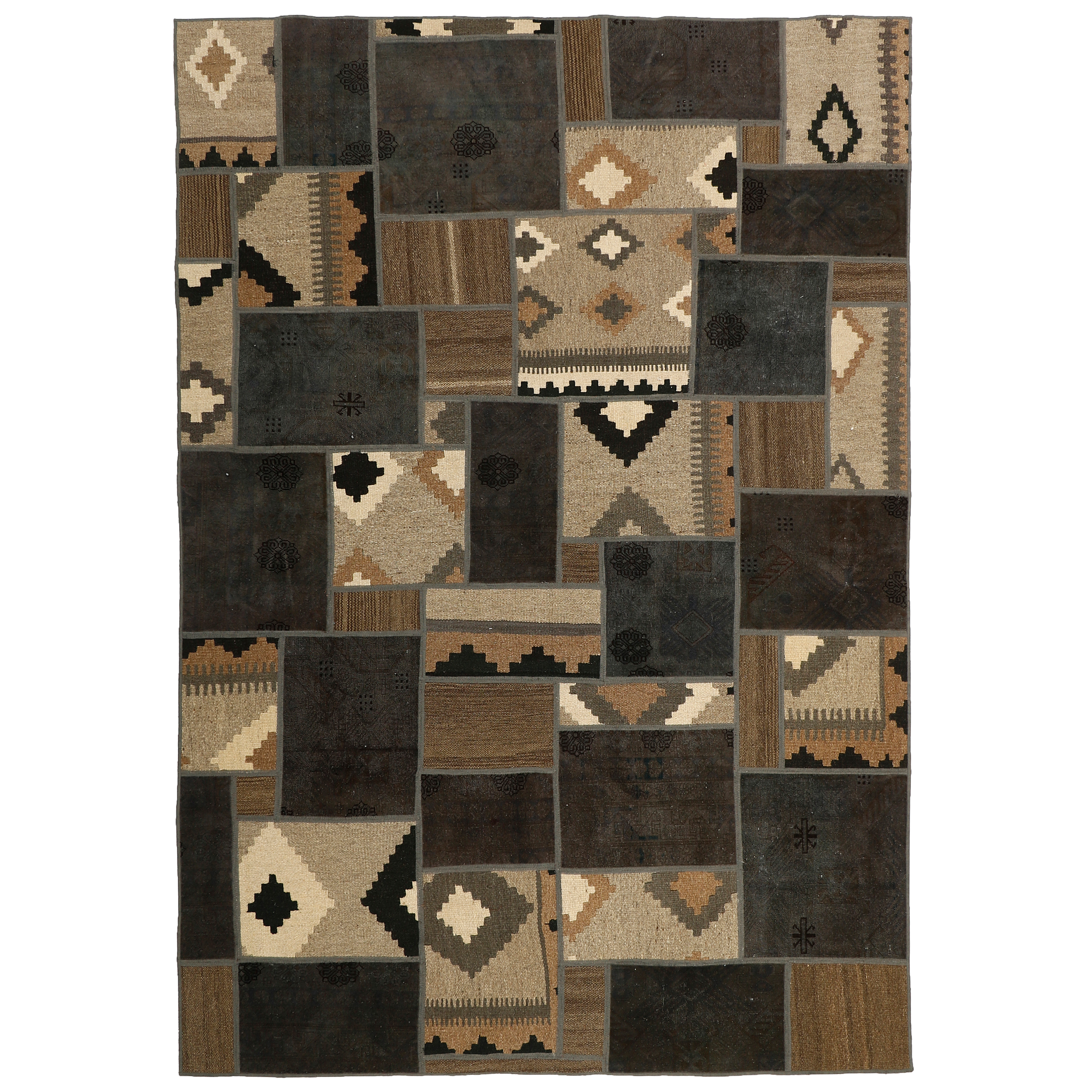 کلاژ گلیم دستبافت سه و نیم متری مدل N2 کد 508767