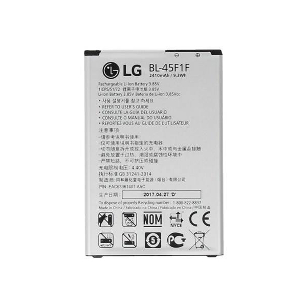 باتری موبایل مدل BL-45F1F ظرفیت 2410 میلی آمپر ساعت مناسب برای گوشی موبایل ال جی K8 2017 