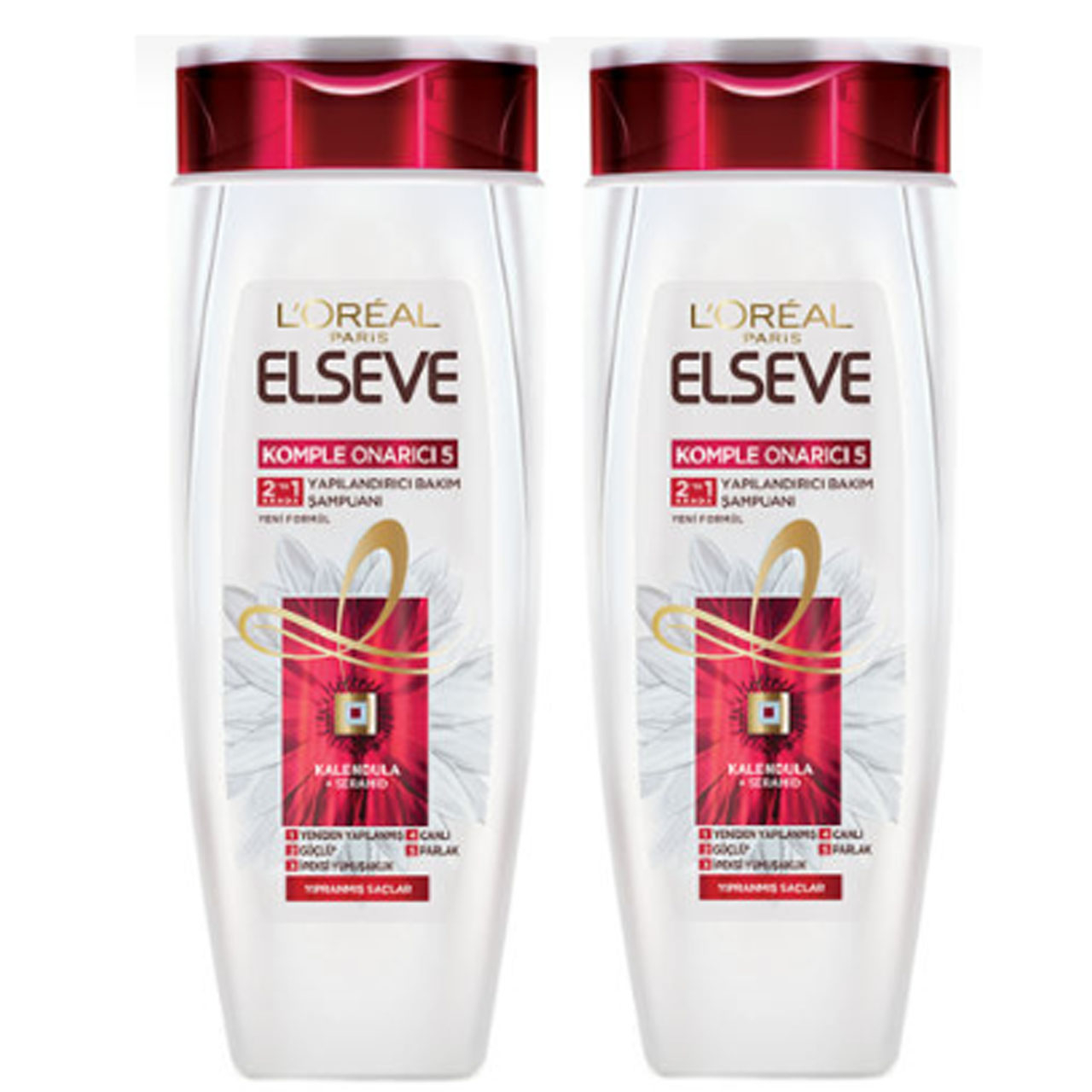 شامپو مو لورآل سری Elseve مدل Total Repair 5 حجم 520 میلی لیتر مجموعه 2 عددی