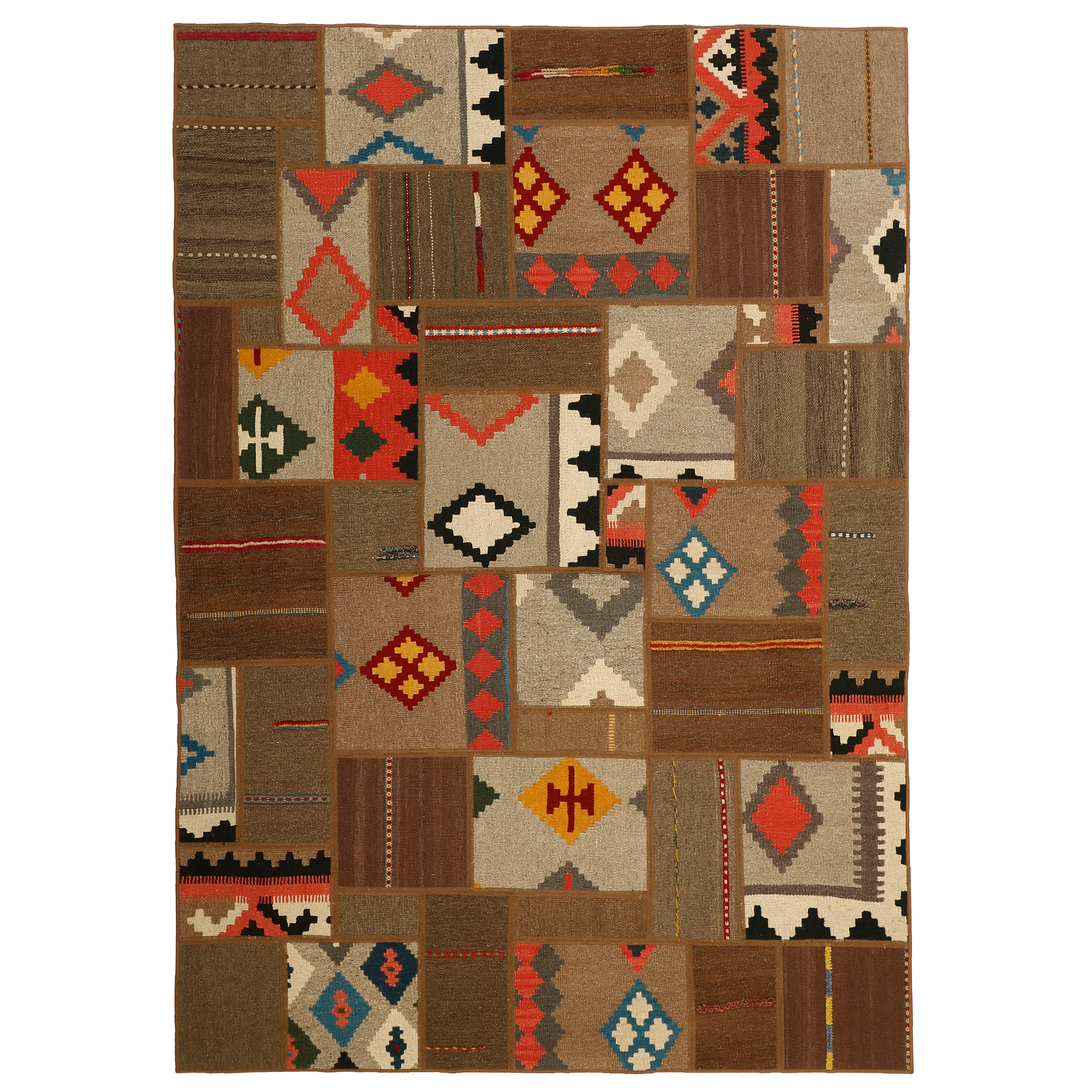 کلاژ گلیم دستبافت سه و نیم متری مدل N2 کد 508768