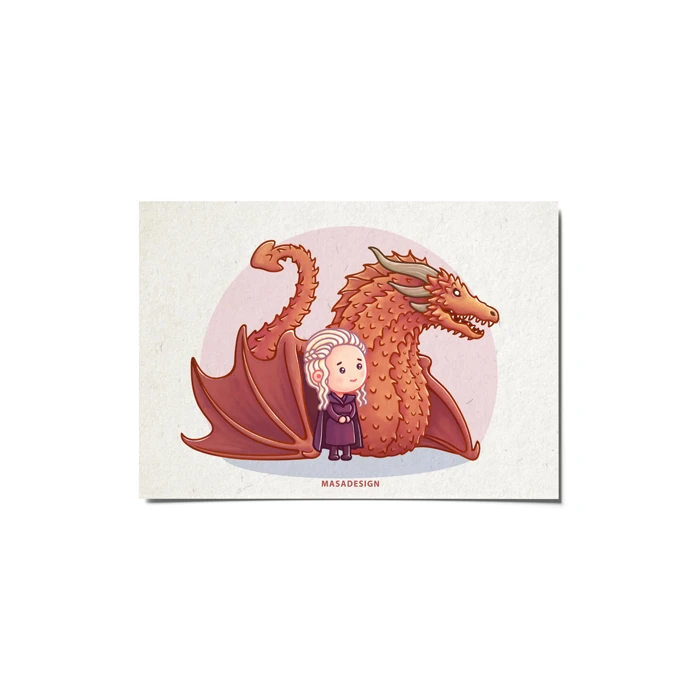 کارت پستال ماسا دیزاین طرح game of thrones کد postv156