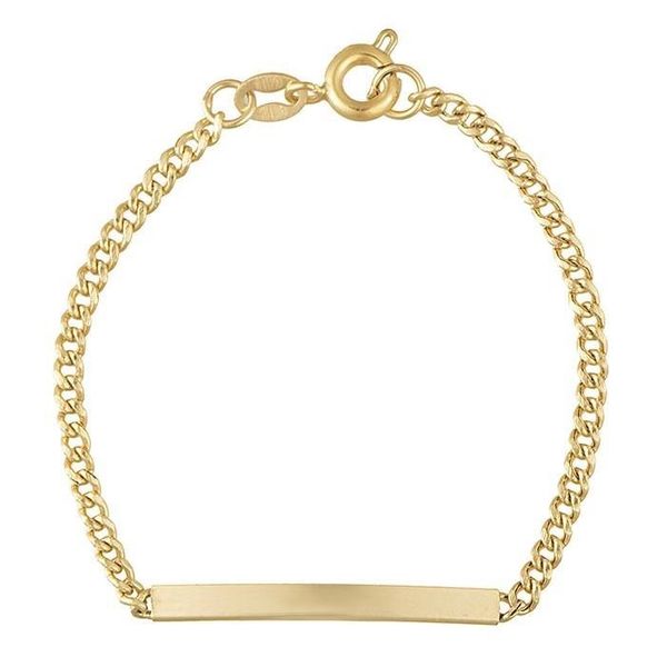 دستبند طلا 18 عیار دخترانه مدل EL01