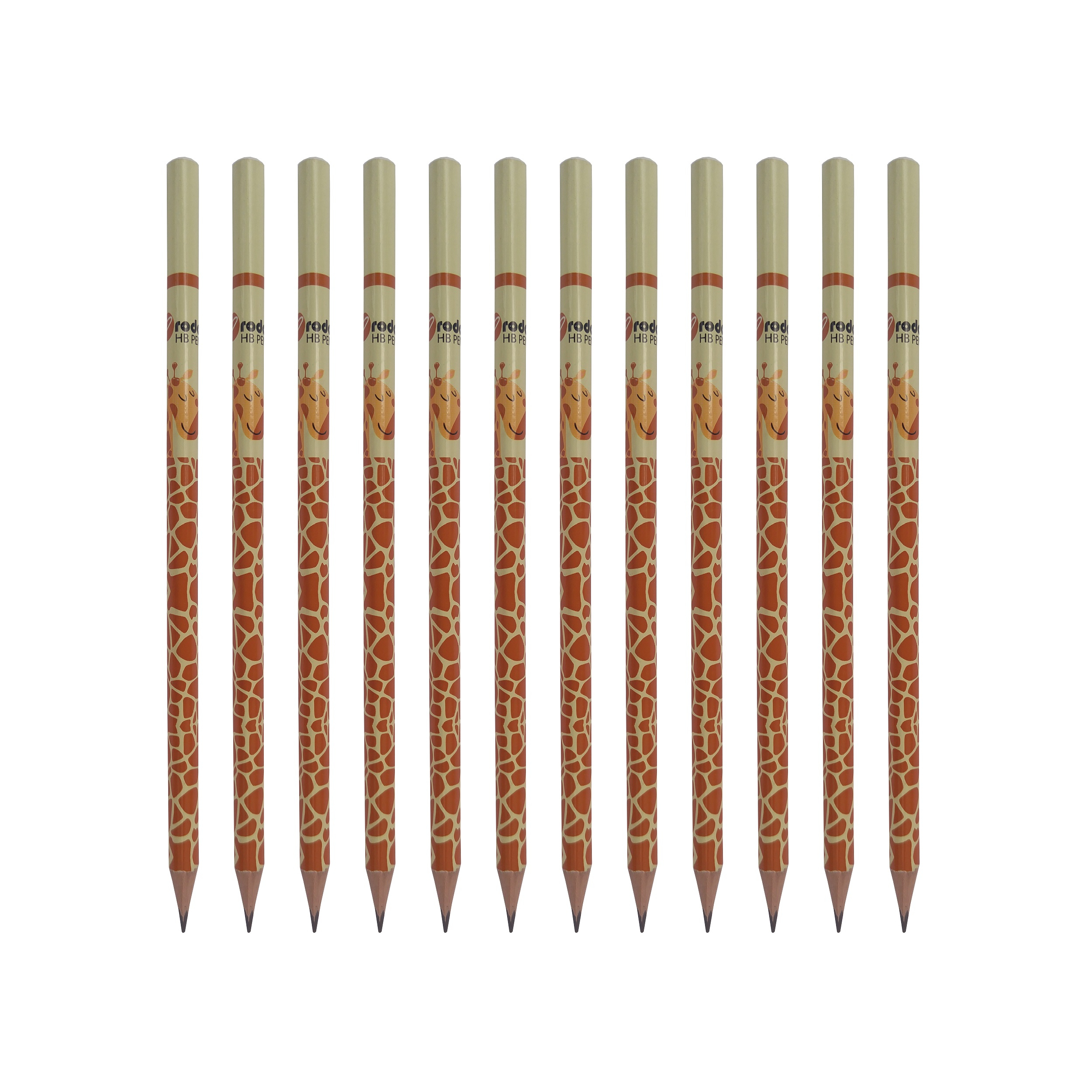 مداد مشکی پرودون طرح زرافه بسته 12 عددی
