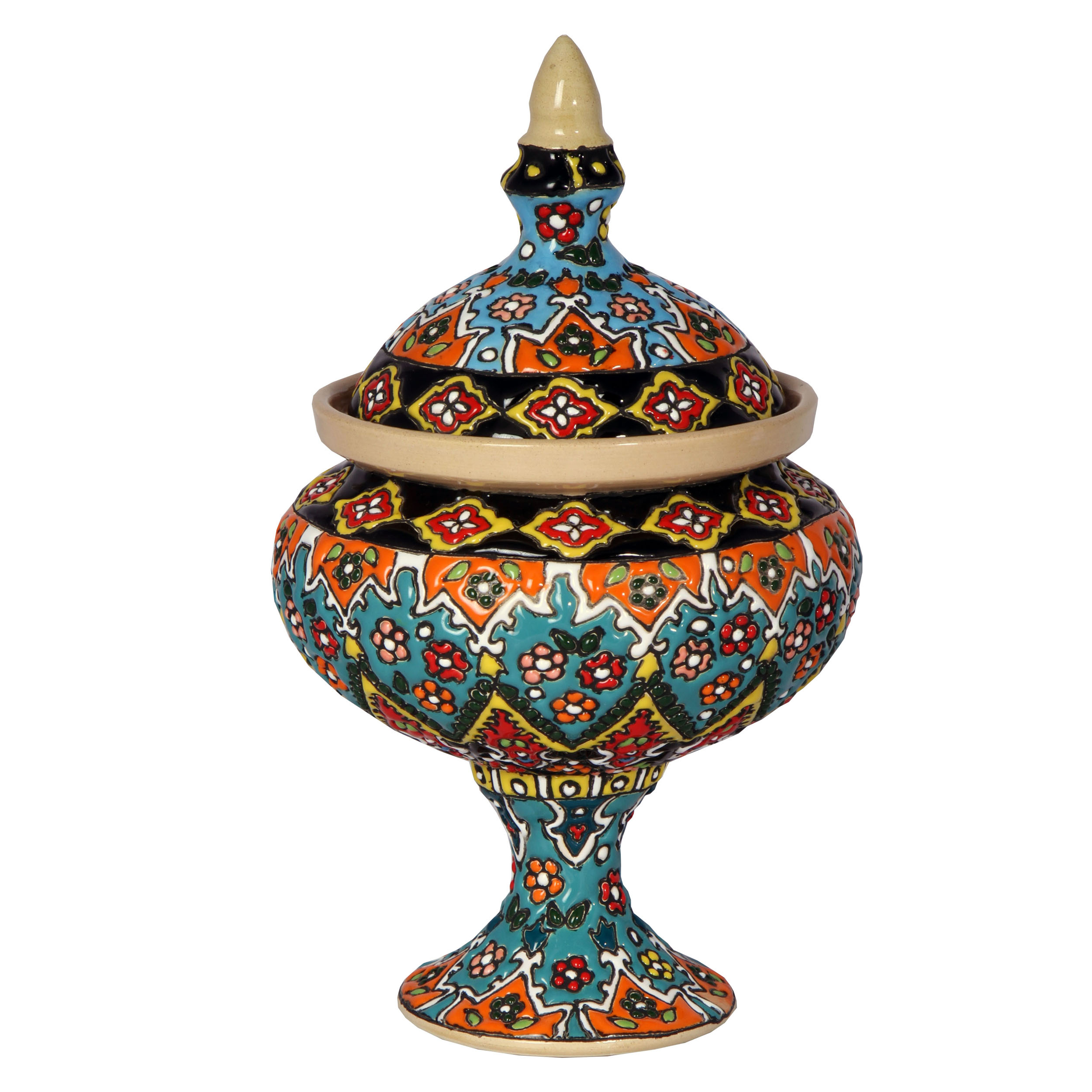 شکلات خوری میناکاری سفالی کد 13166