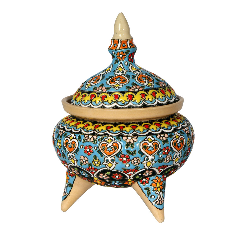 شکلات خوری میناکاری سفالی کد 13155