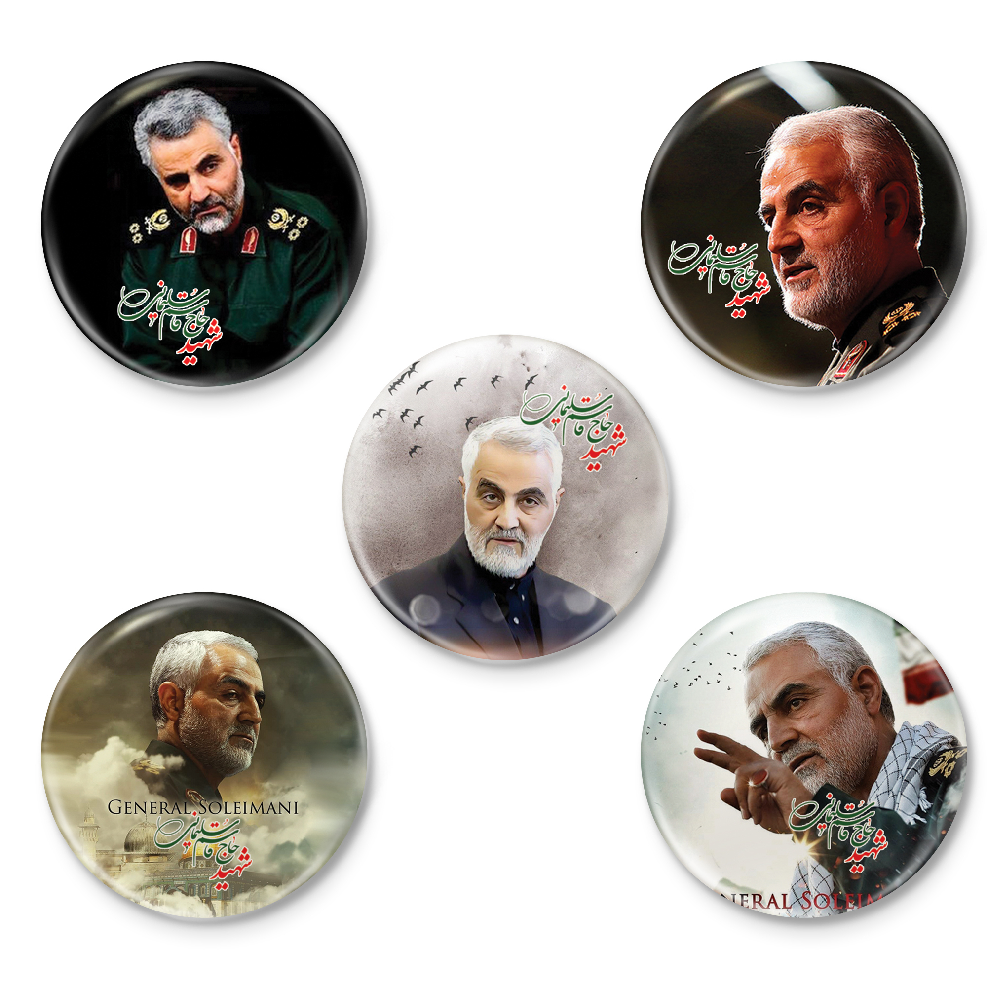 پیکسل طرح سردار سلیمانی کد 36.14 مجموعه 5 عددی