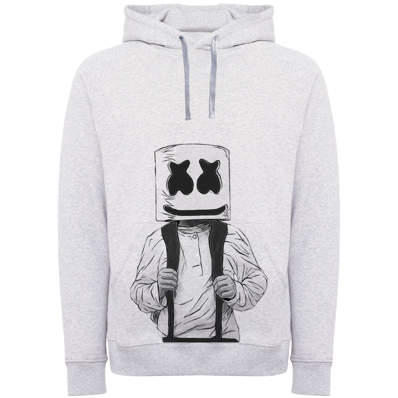 هودی مردانه طرح مارشملو کد F292 -  - 2