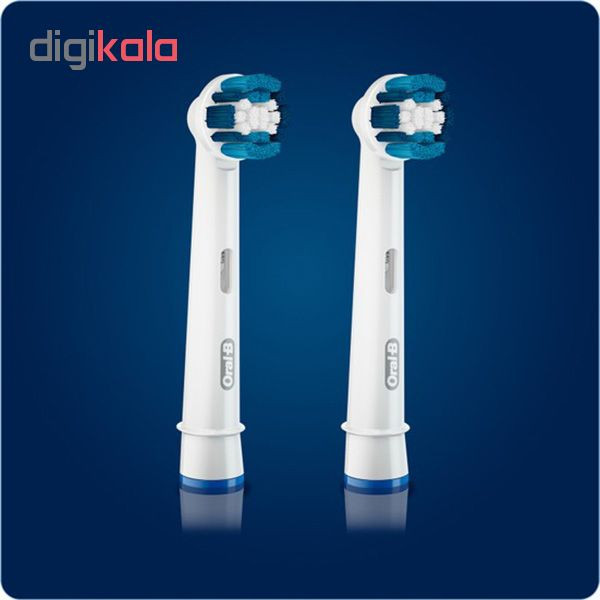 سری یدک مسواک برقی اورال-بی مدل PRECISION CLEAN بسته 2 عددی