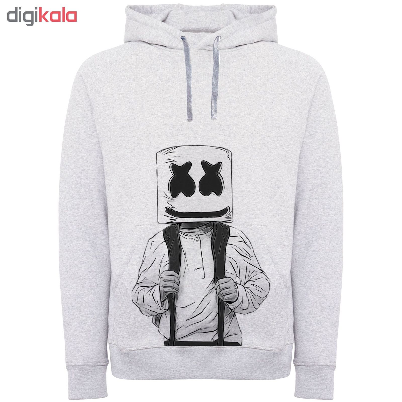 هودی مردانه طرح مارشملو کد F292 -  - 3
