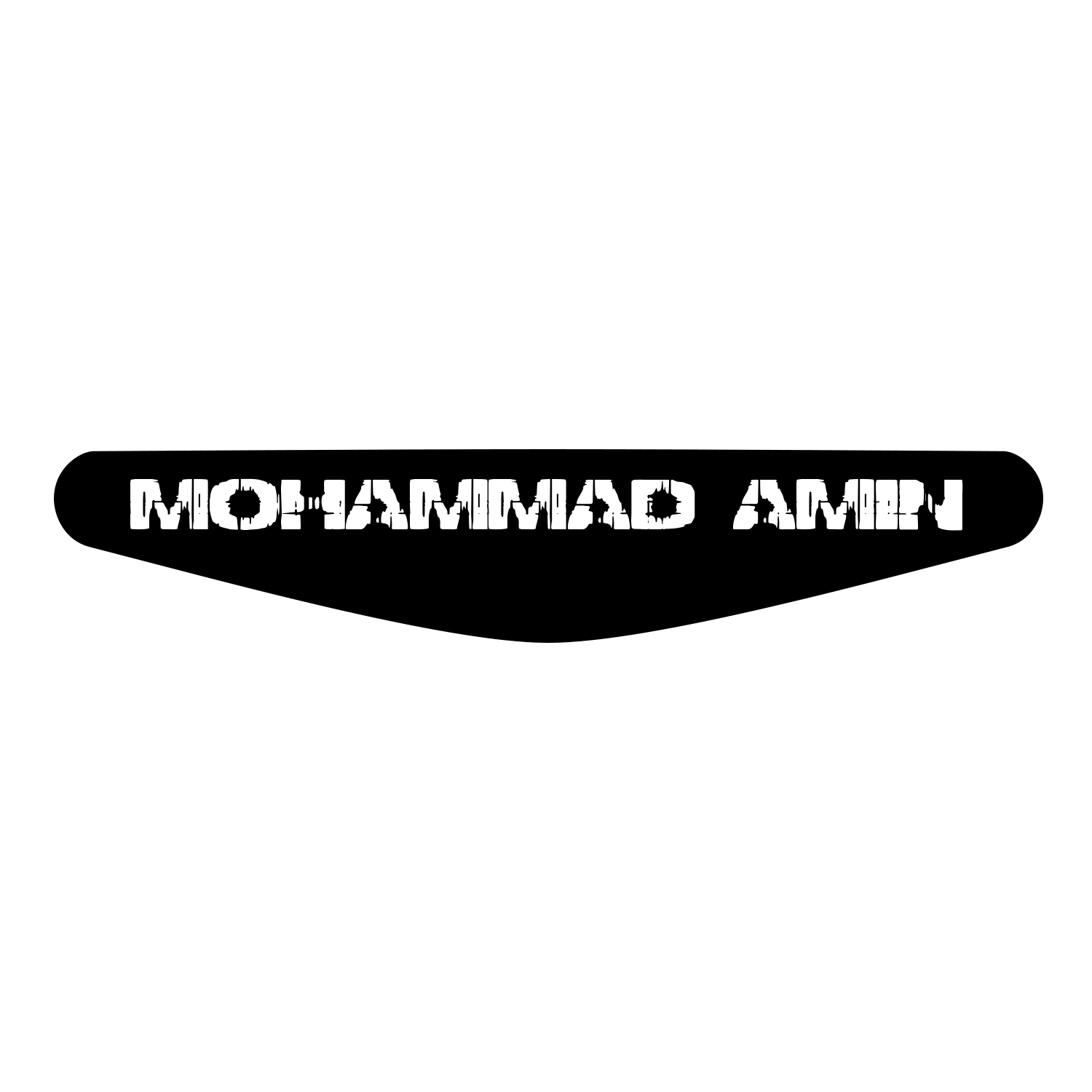 برچسب لایت بار دسته پلی استیشن 4 ونسونی طرح MOHAMMAD AMIN
