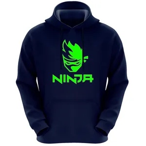 هودی مردانه طرح ninja کد FS214 رنگ سرمه ای