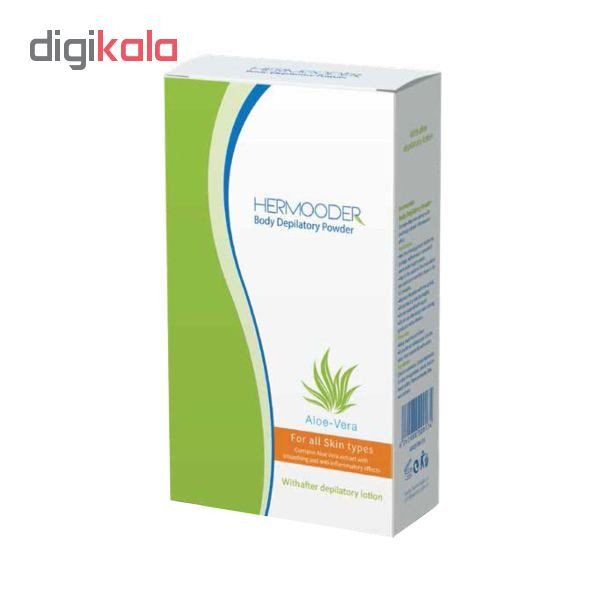 پودر موبر هرمودر مدل Aloevera وزن 50 گرم مجموعه 12 عددی