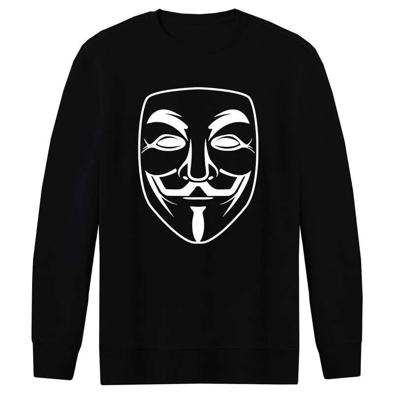 سویشرت مردانه طرح ماسک کد R15 رنگ مشکی