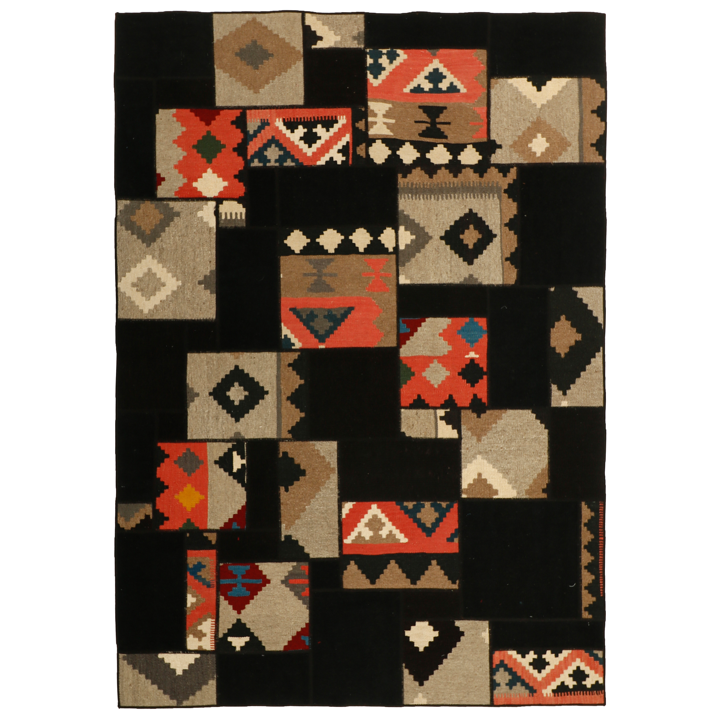 کلاژ گلیم دستبافت سه و نیم متری مدل N2 کد 508769