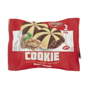 کلوچه ساده کاکائویی با مغز گردو نان رضوی - 70 گرم