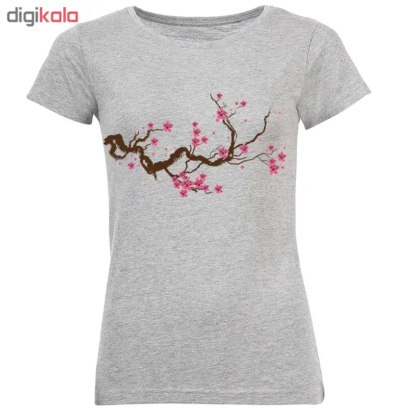 تیشرت زنانه طرح شکوفه کد F21