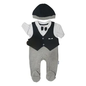 ست 3 تکه لباس نوزاد آدمک کد 313800 رنگ مشکی