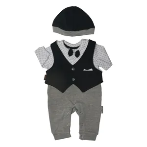 ست 3 تکه لباس نوزادی آدمک کد 313900 رنگ مشکی