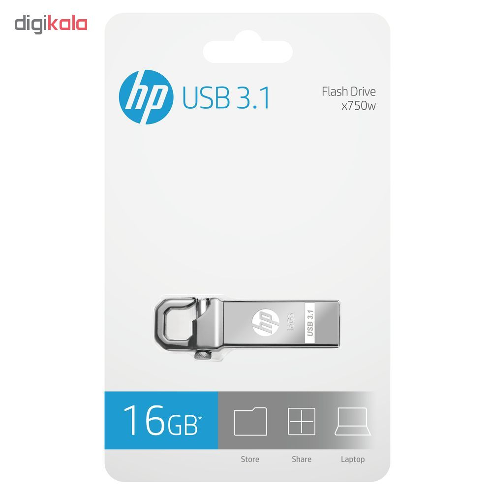 فلش مموری اچ پی مدل x750w ظرفیت 16 گیگابایت