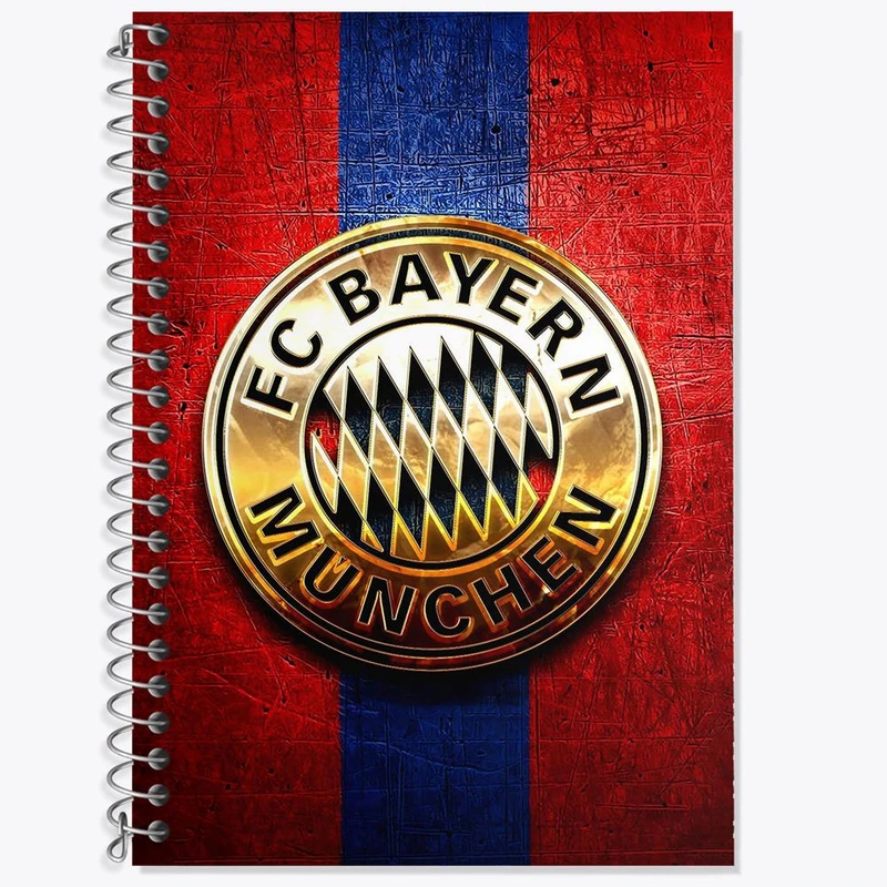 دفتر زبان 50 برگ خندالو مدل دو خط طرح باشگاه بایرن مونیخ کد 26657