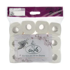 دستمال توالت 100 برگ کژین مدل Flower بسته12 عددی