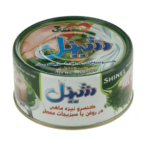 کنسرو نیزه ماهی در روغن با سبزیجات معطر شینل - 180 گرم