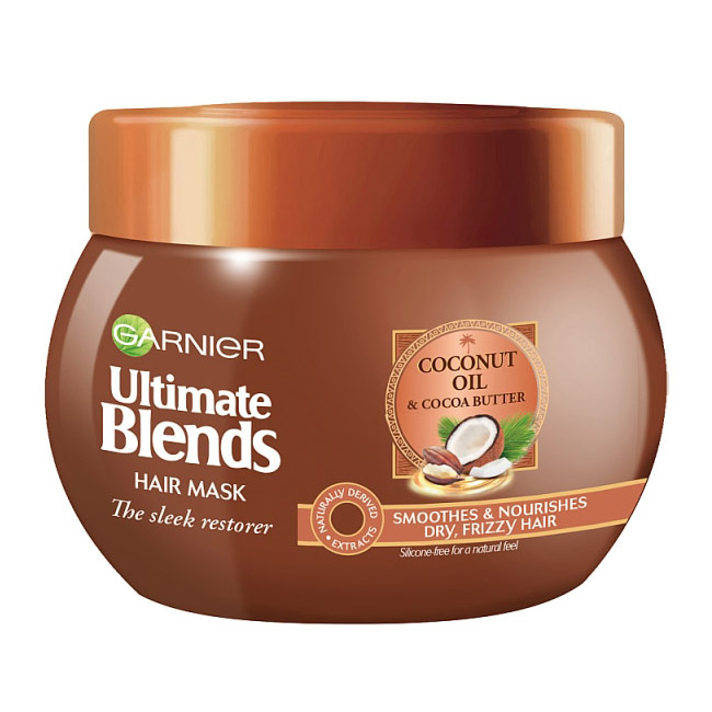 ماسک مو گارنیه سری Ultimate Blends مدل Coconut Oil & Cocoa Butter حجم 300 میلی لیتر